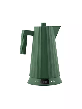 ALESSI | Wasserkocher 1,7l Plissee Th. Harz / Weiss | dunkelgrün
